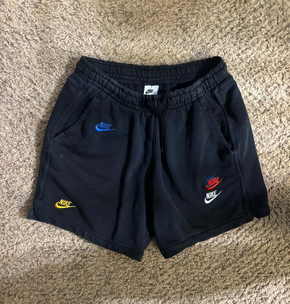 Nike Multi Swoosh French Terry Shorts Black